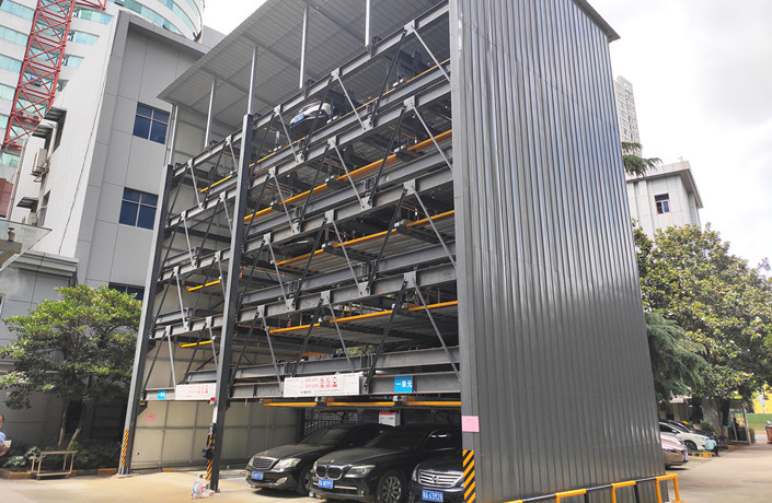 機械式停車場六層立體車庫-升降橫移式 機械式停車場六層立體車庫-升降橫移式